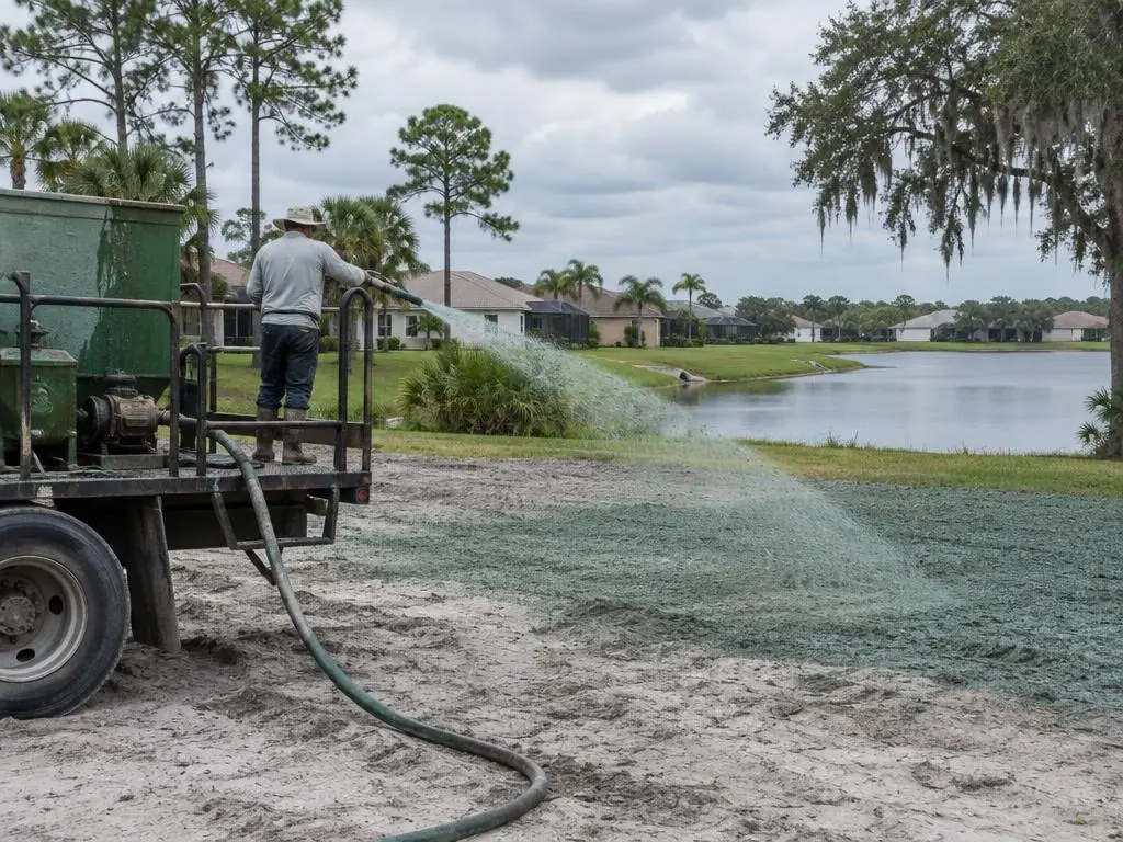 Hydroseed Lawn Installation in Orlando, FL
